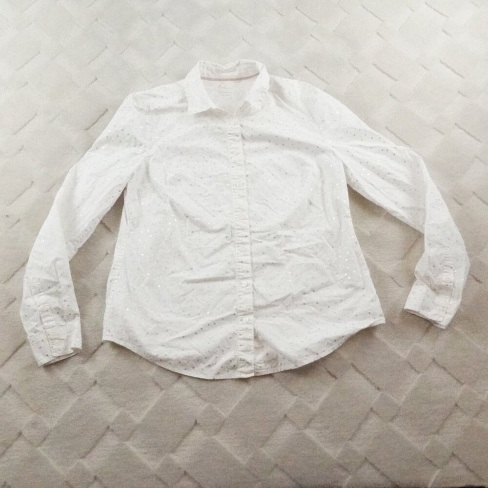 Boden White Button Down Shirt